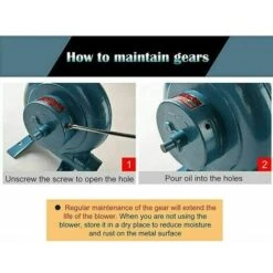 Manivelle Forge Souffleur Manuel Fer Gear Popcorn Souffleur Ventilateur Centrifuge Grand Cadeau Pour BBQ Accessoires 120W GHOST -Ubbink Magasin 88242281 4
