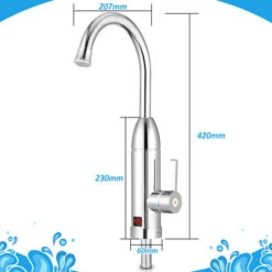 Randaco Robinet Chauffe Eau électrique Flexible Rotatif 360 Instantané Robinet De Cuisine Avec Chauffe-eau -Ubbink Magasin 89691755 2