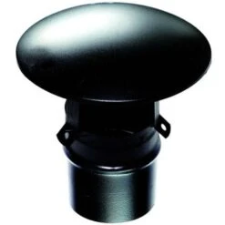 MBM Fumée Tube De Capuchon De Borne Mâle Noir Chinois 80 Mm Peint En Noir Pastille De Combustion En Acier Inoxydable