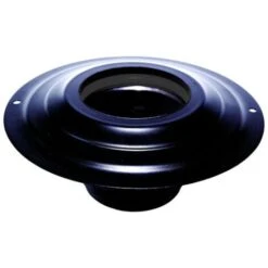 MBM Rosette Avec Prise Dn 80 Mm D. Externes 230 Mm. Acier Inoxydable Revêtu De Noir Pour Un Poêle à Pellets Ou Tuyau Noir De Bois, Il Fait En Italie