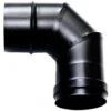 MBM Combustion Courbe 90 ° Dn 80 émaillée Peint Pour Poêle à Pellets Ou D'un Tube En Acier émaillé Noir De Bois 600 Degrés This Made In Italy -Ubbink Magasin 8976852 1