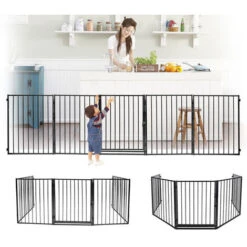 SWANEW Barrière De Sécurité Enfant Bébé, Animaux 3 Mètres 5 Panneaux 30576cm -Ubbink Magasin 89828729 2