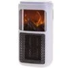 Mini Radiateur Portable 400W à Faible Puissance, Avec Régulateur De Température 15ºC-45ºC Et Minuterie, Effet Cheminée