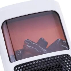 Mini Radiateur Portable 400W à Faible Puissance, Avec Régulateur De Température 15ºC-45ºC Et Minuterie, Effet Cheminée -Ubbink Magasin 90679584 5