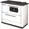 Cuisinière Bois Avec Four Chauffage Seul Dana Sannover 9 KW Blanc -Ubbink Magasin 90887841 1