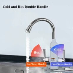 Robinet Chauffant Instantané 220V Conception À Double Poignée Robinet Électrique 360° Avec Affichage De La Température Robinet D'eau Chaude Électrique Instantané 3000W Protection Multi-sécurité 10 Robinet Chauffant Instantané 220V Conception À Double Poignée Robinet Électrique 360° Avec Affichage De La Température Robinet D'eau Chaude Électrique Instantané 3000W Protection Multi-sécurité -Ubbink Magasin 92598487 4