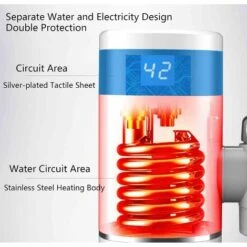 3000W Robinet Robinet Électrique Instantané Cuisine Chauffage Instantané Robinet D'eau Avec Affichage Numérique Une LED Économie D'espace Chauffe Eau Instantané Electrique Robinet IPX4 11 3000W Robinet Robinet Électrique Instantané Cuisine Chauffage Instantané Robinet D'eau Avec Affichage Numérique Une LED Économie D'espace Chauffe Eau Instantané Electrique Robinet IPX4 -Ubbink Magasin 92598492 5