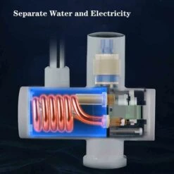 Chauffe Eau Instantané Electrique Avec Affichage Numérique Robinet Chauffe Eau Instantané Electriquesalle De Bain Tuyau D'eau Rotatif À 360° Chauffage Électrique Robinet Étanchéité IPX4 Pour Les Cuisi -Ubbink Magasin 92599132 4