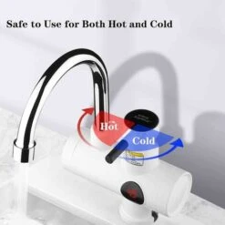 Chauffe Eau Instantané Electrique Avec Affichage Numérique Robinet Chauffe Eau Instantané Electriquesalle De Bain Tuyau D'eau Rotatif À 360° Chauffage Électrique Robinet Étanchéité IPX4 Pour Les Cuisi -Ubbink Magasin 92599132 5