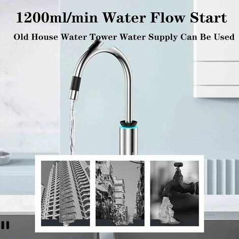 Robinet D'eau Chaude Électrique Instantané Acier Inoxydable 220 V Indication De Surchauffe Chauffe-Eau Électrique Pivotant À 360 Degrés Chaud Et FroidIsolation De L'eau Et De L'électricité 4 Robinet D'eau Chaude Électrique Instantané Acier Inoxydable 220 V Indication De Surchauffe Chauffe-Eau Électrique Pivotant À 360 Degrés Chaud Et FroidIsolation De L'eau Et De L'électricité – Image 2