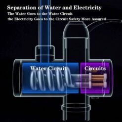 Chauffage Électrique Robinet Avec LED Numérique Réchauffeur De Cuisine Robinet Électrique Instantané Rotation À 360° Pour Le Chaud Et Le Froid Robinet Chauffant Instantané Facile À Installer -Ubbink Magasin 92599442 4