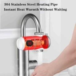 Robinet Chauffe Eau Instantané Electrique Cuisine Facile À Installer Chauffe Eau Instantané Electrique Salle De Bain Avec Affichage De La Température Tube De Chauffage En Acier Inoxydable 10 Robinet Chauffe Eau Instantané Electrique Cuisine Facile À Installer Chauffe Eau Instantané Electrique Salle De Bain Avec Affichage De La Température Tube De Chauffage En Acier Inoxydable -Ubbink Magasin 92600039 4