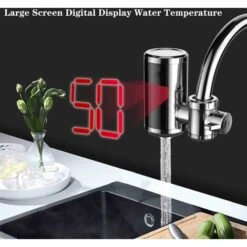 220V Chauffe Eau Instantané Electrique Cuisine 3000W Avec Affichage Numérique Robinet D'eau Chaude Électrique Instantané Réchauffeur De Robinet Électrique Aucune Installation Pour Les Salles De Bains -Ubbink Magasin 92600046 4