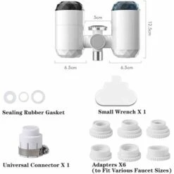 Robinet D'eau Chaude Électrique Instantané 3000W 220V Robinet Chauffant Instantanée Triple Usage Pour Refroidir/Chauffer/nettoyerRobinet Électrique Avec Affichage De La Température -Ubbink Magasin 92600055 5