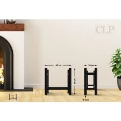 Porte-bûches Medya En Métal Noir 30x60x60 Cm Rund -Ubbink Magasin 92697449 2