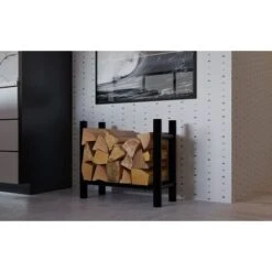 Porte-bûches Medya En Métal Noir 30x60x60 Cm Rund -Ubbink Magasin 92697449 3