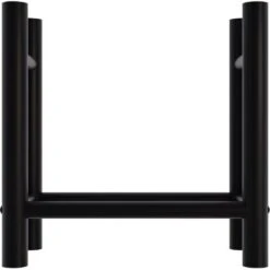Porte-bûches Medya En Métal Noir 30x60x60 Cm Rund -Ubbink Magasin 92697449 5