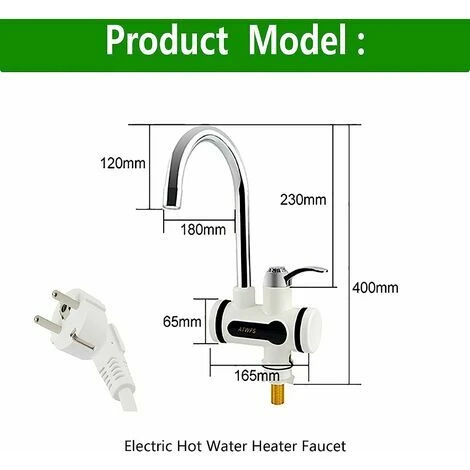 Robinet électrique 220 V Avec Chauffe-eau, Affichage De La Température LED, 3000 W, Chauffe-eau Instantané Pour Cuisine, Salle De Bain, Eau Chaude Instantanée (bas, Grand) 4 Robinet électrique 220 V Avec Chauffe-eau, Affichage De La Température LED, 3000 W, Chauffe-eau Instantané Pour Cuisine, Salle De Bain, Eau Chaude Instantanée (bas, Grand) – Image 2