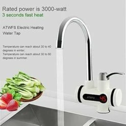 Robinet électrique 220 V Avec Chauffe-eau, Affichage De La Température LED, 3000 W, Chauffe-eau Instantané Pour Cuisine, Salle De Bain, Eau Chaude Instantanée (bas, Grand) 11 Robinet électrique 220 V Avec Chauffe-eau, Affichage De La Température LED, 3000 W, Chauffe-eau Instantané Pour Cuisine, Salle De Bain, Eau Chaude Instantanée (bas, Grand) -Ubbink Magasin 92939176 5