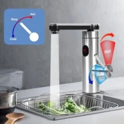 Robinet De Chauffage électrique, 220 V, 3300 W, Acier Inoxydable 304 Chaud Direct, Rotatif à 360 Degrés, Robinet De Cuisine, Affichage De La Température LED, évier à Une Main Pour Cuisine, Salle De Ba -Ubbink Magasin 93268757 3