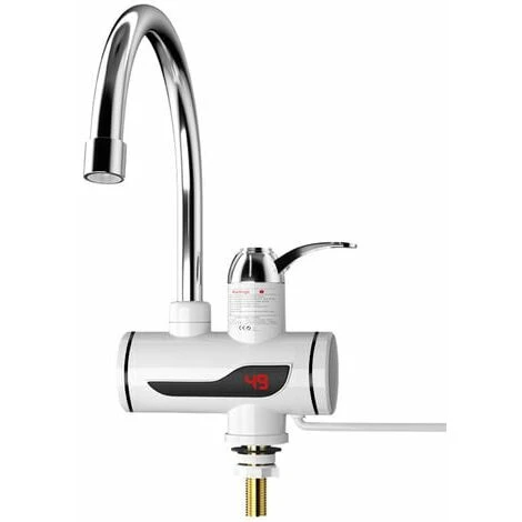 Robinet D'eau Chaude Electrique 3000W A Chauffage Rapide Temperature De L'eau Reglable De 30��C A 60��C Instantane Sans Reservoir Pour La Cuisine Blanc 3 Robinet D'eau Chaude Electrique 3000W A Chauffage Rapide Temperature De L'eau Reglable De 30��C A 60��C Instantane Sans Reservoir Pour La Cuisine Blanc