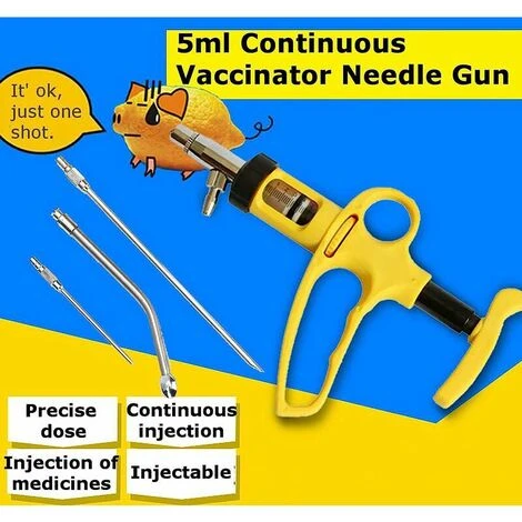 Injecteur D'animaux En Acier Inoxydable Semi-automatique Seringue Animale Continue Injecteur D'outils Vétérinaires Pour Chevaux, Moutons, Bovins, Porcs, Machines Agricoles 6 Injecteur D'animaux En Acier Inoxydable Semi-automatique Seringue Animale Continue Injecteur D'outils Vétérinaires Pour Chevaux, Moutons, Bovins, Porcs, Machines Agricoles – Image 4