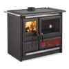 Poele A' Bois De Cuisine La Nordica Extraflame Rosa XXL VST 8,5 KW Pour 244 M En Fonte Anthracite