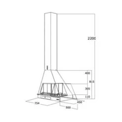 Cheminée De Coin Gauche Suspendue à Porte Vitrée à Ouverture Coulissante 12 Kw -Ubbink Magasin 9533757 3
