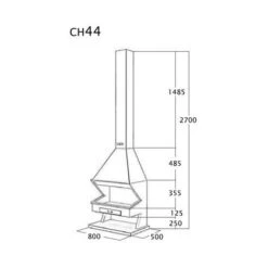 Cheminée Frontale à Base Et Foyer Réfractaire 8 Kw -Ubbink Magasin 9533762 3