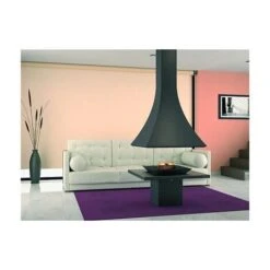 Cheminée Centrale à Base Et Foyer Acier 14 Kw