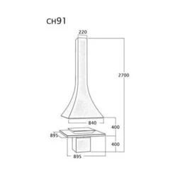 Cheminée Centrale à Base Et Foyer Acier 14 Kw -Ubbink Magasin 9533775 3