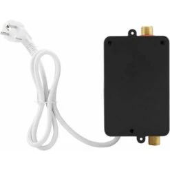 NICEON Chauffe-Eau Electrique 220V 3400W Chauffe-Eau Instantané Convient Pour Convertir De L'Eau Froide En Eau Chaude Température De Débit D'Eau Réglable Pour Cuisine Salle De Bain(Black) -Ubbink Magasin 95791529 5