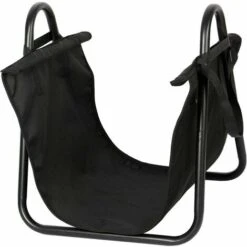 Porte-bois En Métal Avec Panier En Tissu Pour Cheminée Poêle à Bois -Ubbink Magasin 96515056 3