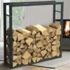 Porte-bois En Métal Cheminée à Bois D'intérieur 100x100x25 -Ubbink Magasin 96515498 1