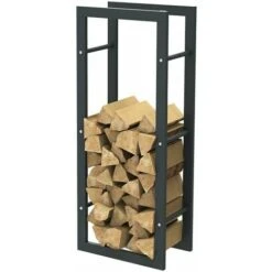 Porte-bois En Métal Cheminée à Bois D'intérieur 100x40x25cm -Ubbink Magasin 96515755 2
