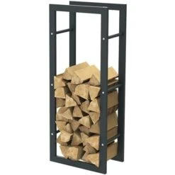 Porte-bois En Métal Cheminée à Bois D'intérieur 100x40x25cm -Ubbink Magasin 96515755 3