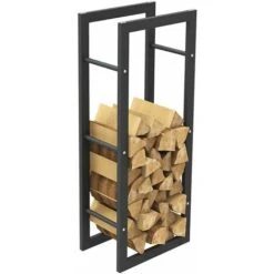 Porte-bois En Métal Cheminée à Bois D'intérieur 100x40x25cm -Ubbink Magasin 96515755 5