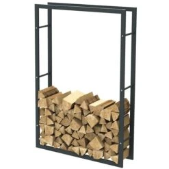 Porte-bois En Métal Cheminée à Bois D'intérieur 150x100x25 10 Porte-bois En Métal Cheminée à Bois D'intérieur 150x100x25 -Ubbink Magasin 96517381 4