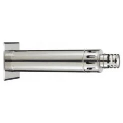 Terminal Horizontal Inox POUJOULAT Ø80-130mm Pour Poêle à Granulés - STRH80/130PGI