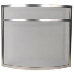 Perel PARE-FEU POUR CHEMINÉE - 72 X 63 Cm - ACIER INOXYDABLE