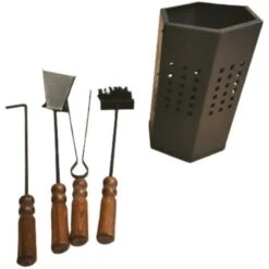 Set De Cheminée Ou Poêle Kekai Cube Avec 4 Pièces 29 Cm -Ubbink Magasin 9693823 2