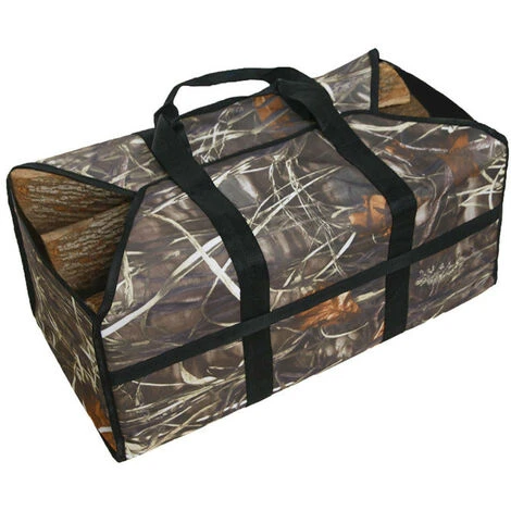 Sac En Feutre 61 X 29 X 42 Cm Avec Anse Pour Transporter Bois, Jouets, Journaux, Courses Etc (camouflage) 6 Sac En Feutre 61 X 29 X 42 Cm Avec Anse Pour Transporter Bois, Jouets, Journaux, Courses Etc (camouflage) â Image 4