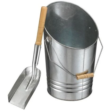 FEUNET - Seau à Cendre Métal Galvanisé + Pelle Métal 3 FEUNET - Seau à Cendre Métal Galvanisé + Pelle Métal