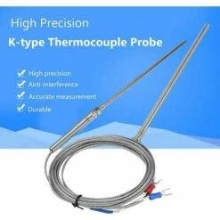 Sondes De Capteur De Thermocouple, Contrôleur De Température Capteur De Thermocouple Haute Température De Type K (3 M) -Ubbink Magasin 97832191 2