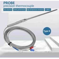 Sondes De Capteur De Thermocouple, Contrôleur De Température Capteur De Thermocouple Haute Température De Type K (3 M) -Ubbink Magasin 97832191 4