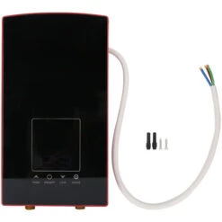 Chauffe-eau électrique Instantané Mural à Commande Vocale Pour Salle De Bain 220-240VRed