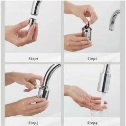 Trésor D'économie D'eau à Induction Automatique Robinet à Induction Chaude Et Froide Capteur Infrarouge Intelligent 10 Trésor D'économie D'eau à Induction Automatique Robinet à Induction Chaude Et Froide Capteur Infrarouge Intelligent -Ubbink Magasin 98910706 4