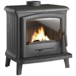 Poêle à Bois Fonte 6kw Anthracite - Invicta - 9121-44