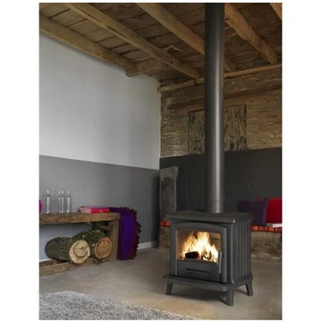 Poêle à Bois Fonte 6kw Anthracite - Invicta - 9121-44 5 Poêle à Bois Fonte 6kw Anthracite - Invicta - 9121-44 – Image 3